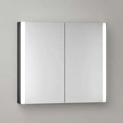 Productafbeelding van Keuco Royal Metis LED wandspiegelkast, 80 x 71 cm, met 2 deuren, in Frans design