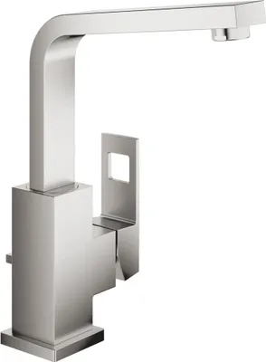 Produktbild von Grohe Eurocube Einhand-Waschtischbatterie, L-Size, Zugstangen-Ablaufgarnitur, schwenkbar, Ausladung 150mm, 23135DC0