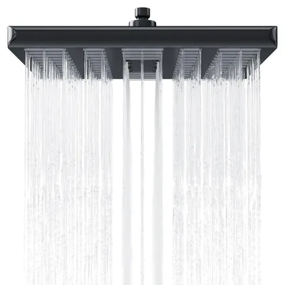 Produktbild von Regendusche quadratisch 25x25 cm mit Silikondüsen verstellbar ABS-Kunststoff