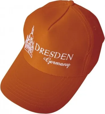 Produktbild von Baseballcap mit Einstickung - Dresden - 69269 orange