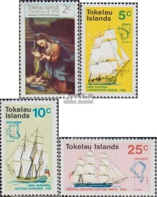 Produktbild von Briefmarken Tokelau 1970 Mi 14,15-17 (kompl.Ausg.) Jahrgang 1970 komplett postfrisch Weihnachten