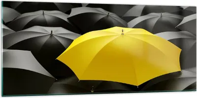 Produktbild von Bilder auf glas - Regenschirme Regen Wetter - 120x50cm - Glasbilder - Wandbilder - Kunstdruck - zum Aufhängen bereit - Wanddekoration aus Glas - Glas Bilder - Wandbild auf Glas - GAB120x50-2564