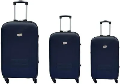 Produktbild von Travel LEX EVA Kofferset 3 teilig mit Schloss und 4 Rollen , Farbe:Schwarz