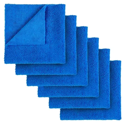 Produktbild von Mikrofasertuch Mystic Blue 320GSM 40×40 (6 STK.) | zum Auftragen von Polituren | Poliertuch, Reinigungstuch