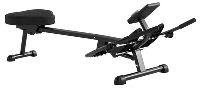 Produktbild von Hydraulisches Rudergerät für Zuhause mit 12 Widerstandsstufen, mit LCD-Bildschirm und rutschfesten Pedalen Max. 130 kg