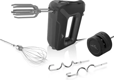 Produktbild von ETA Handmixer LENTO Black ETA305190000, Pulse Funktion, Geschwindigkeiten 4, 550W, Kneten, Schlagen, Zubehör