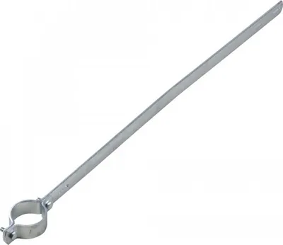 Produktbild von Ausleger-Rohrschelle ER 170, für Pfosten Ø 60mm, Stahl, Lochabstand 700mm, 87...