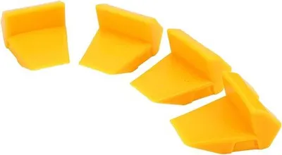 Productafbeelding van Wielbeschermstrips - Slijtvast kunststof - 4 stuks - Geel