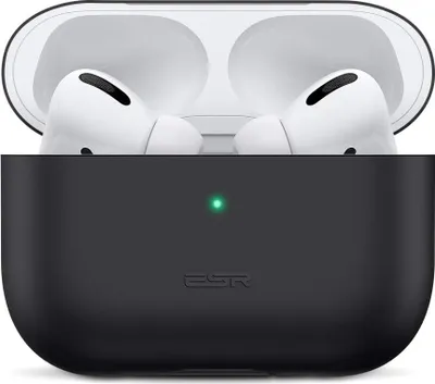 Produktbild von Silikonhülle Für Apple Airpods Pro 2. Generation 2022 Hülle Schwarz Matt Leicht