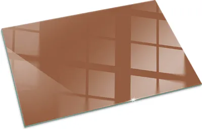 Imagen del producto de Color marrón – Placa de vidrio para – estufa de leña – Placa de vidrio para chimenea – Vidrio protector – Placa de protección contra chispas – Placa de vidrio resistente al fuego – Placa de protección contra el calor – Protección para el suelo de vidrio – 100x70 cm