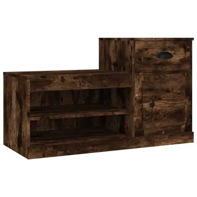 Obrázok produktu pre vidaXL Skriňa na topánky z dymového duba 100x42x60 cm odvodený výrobok z dreva