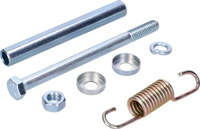 Obrázek produktu pro Anbauteile Set Fußbremshebel Distanzrohr, Zugfeder, Normteile für Simson S50, S51, S53, S70, S83
