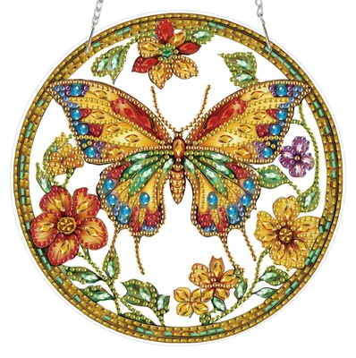 Diamond Painting Hanger Schmetterling 20x20 cm DIY Set