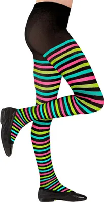 Produktbild von Bunt gestreifte Strumpfhose für Mädchen