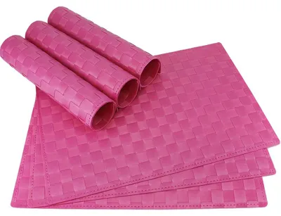 Produktbild von Tischset MODERN pink 6er Tischunterlage als Tischdeko