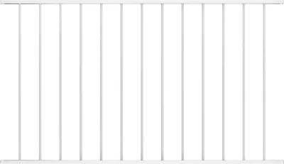 Produktbild von "2026 Promotion" Gartenzaun - Zaunelement Pulverbeschichteter Stahl - 1,63x0,75 m Weiß - Metallzäune CC987