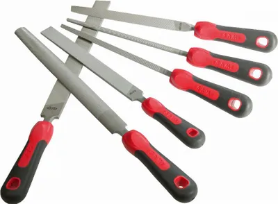 Image de Jeu de 6 limes avec manches bi-matière SAM OUTILLAGE - LPJ-1