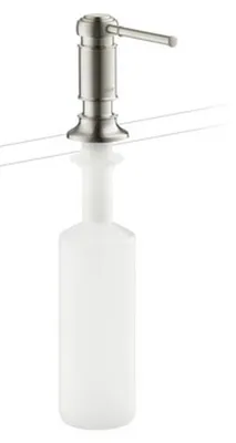 Zdjęcie produktu dla dozownik mydła i balsamu hansgrohe AXOR Montreux, występ 91 mm, pojemność butelki 500 ml, 42018800