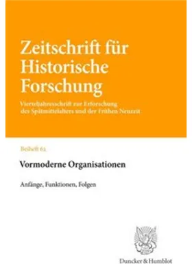 Obrázek produktu pro Vormoderne Organisationen