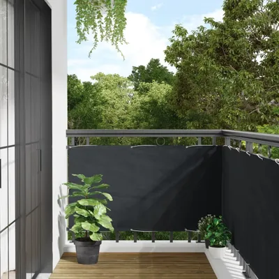 Obrázok produktu pre Maison Exclusive - Ochrana súkromia na balkón antracitová 75x300 cm Oxfordská tkanina