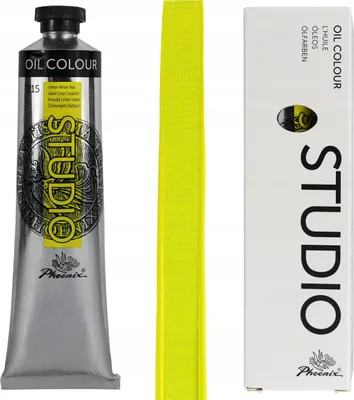 Produktbild von Ölfarbe 120ml Tube Phoenix Studio – 215 Zitronengelb (Lemon Yellow) – Künstlerfarbe – Deckend & Lichtecht für Leinwand, Holz