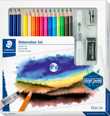 Produktbild von Staedtler - farbige Stifte Aquarell Aquarel 18dlg | Endui a 18 Stück | 4 Stück