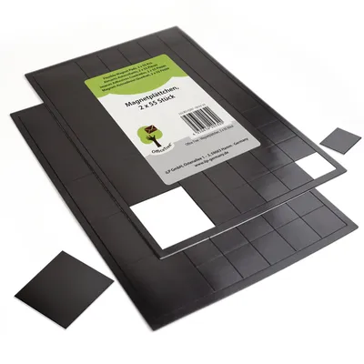 Image de OfficeTree - Disques magnétiques, 110 pièces - 20 x 20 x 1,2 mm - Auto-adhésifs, très puissants (wp)