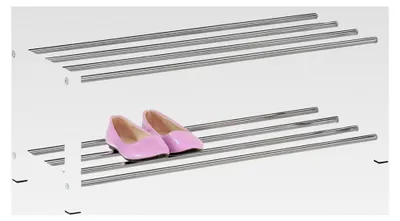 Produktbild von Schuhregal DUBLIN mit 2 Ablagen in Weiß