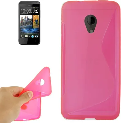 Produktbild von Handyhülle TPU-Schutzhülle für Handy HTC Desire 700 pink
