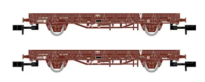 Produktbild von Arnold 2er Set, 2achsige Flachwagen V, bel. mit Betonschwellen, SNCF, Ep. V 6543