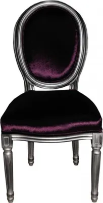 Produktbild von Casa Padrino Barock Esszimmer Stuhl Lila - Designer Stuhl - Luxus Qualität