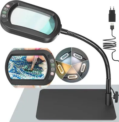 Productafbeelding van Bureaulamp met vergrotingsfunctie voor comfortabele leeservaring