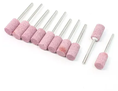 Produktbild von 10 Stk. 3mm Schaft 10mm Zylinderform Schleifk?rper Schleifsteine