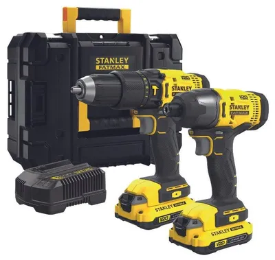 Zdjęcie produktu dla Zestaw Tarpano + wkrętarka 18 V 2,0 Ah STANLEY FATMAX SFMCK465D2T