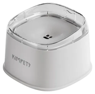 Image de INF Gamelle d'eau flottante pour animaux – Design anti-éclaboussures surélevé, 2000ml, large ouverture, démontable en PP+PC pour chats et chiens Blanc