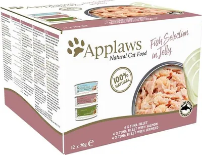 Produktbild von Applaws Cat MP Fisch Selection in Gelee 12x70g