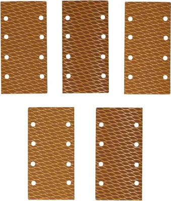 Obrázek produktu pro Brusný papír proti dřevu #100, 92X182Mm, suchý zip, sada 5 ks