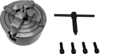 Produktbild von PAULIMOT Vierbackenfutter für Drehbank, 100 mm, einzeln verstellbare Backen