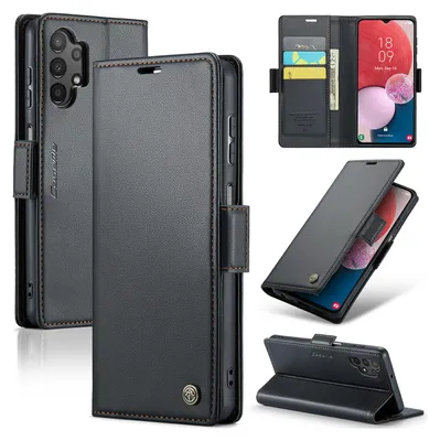 Obrázek produktu pro Galaxy A13 Pouzdro, RFID Blokování Karet, Pokročilé Flip Kožené Pouzdro s Funkcí Stojánku pro Samsung Galaxy A13 / A04S / A04 / M13 5G černé