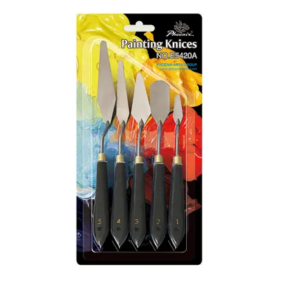 Zdjęcie produktu dla Szpachelki malarskie marki Phoenix 5 sztuk