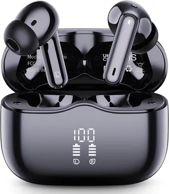 Zdjęcie produktu dla Słuchawki Bluetooth 2026, głęboki bas, bezprzewodowe, czarne
