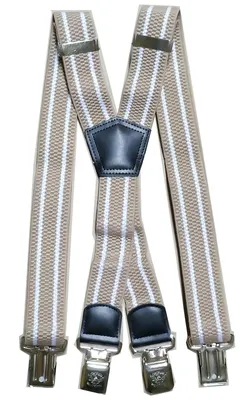 Produktbild von Hosentraeger X From breit  gestreift camel
