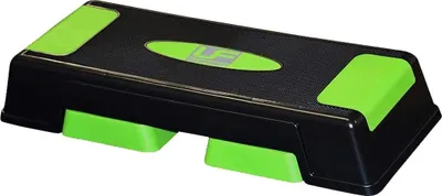 Produktbild von Urban Fitness verstellbarer Aerobic Step schwarz grün - Fitness Stepbank
