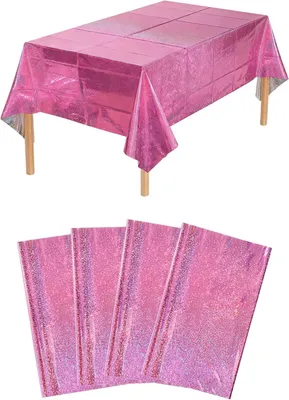 Produktbild von Tischdecke 137 x 274 cm, 4 Stück, rosa, für Kindergeburtstag