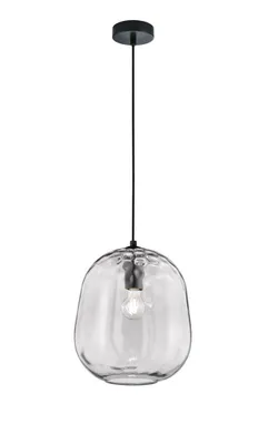 Produktbild von FISCHER & HONSEL Pendelleuchte BRETAGNE D 29 cm schwarz Hängelampe Hängeleuchte