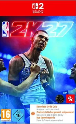 Produktbild von Take-Two Interactive NBA 2K27 NSW2, Nintendo Switch 2, E (Jeder), Code in einer Box