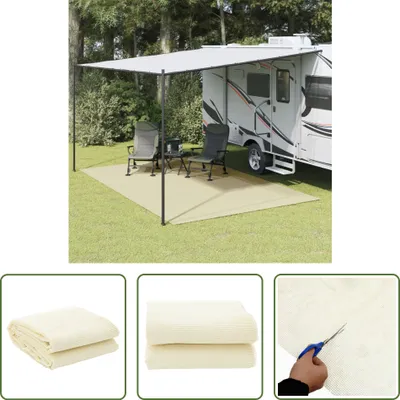 Immagine prodotto di The Living Store Campingteppich Creme 5x3 m