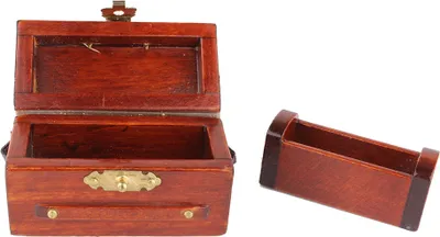 Produktbild von Puppenhaus Weinkiste & Wein Miniaturen aus Holz ( 1Set)