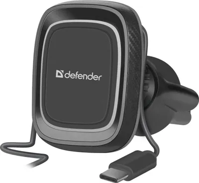 Image de Support de voiture Defender CH-129 pour smartphone, téléphone, GPS, magnétique, pour grille d'aération, rotation à 360°