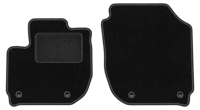 Image de Tapis avant en moquette pour Honda HR-V III 2018- (crossover) – 2 pièces, noirs, sur mesure – Wielganizator LUX